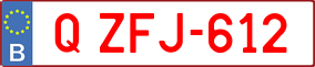 Trailer License Plate